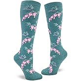 ModSocks Women's Knee High Floral Socks