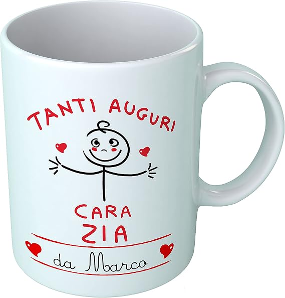 Body Neonato T-shirteria - Stampa 'Chiamo La Zia', 100% Cotone, Bottoni A Scatto, Taglie 0-24 Mesi - Foto 6