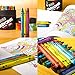 Crayons for Toddlers Babies Kids Big Eco Box Colored Crayon Pack 60 64 Unique Colors Classroom School Supplies Wax Color Bulk Large Count Not Washable (64-Set Unique Colors)