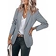 Cicy Bell Womens Casual Blazers Open Front Long Sleeve Work Office Suit Jackets Blazer