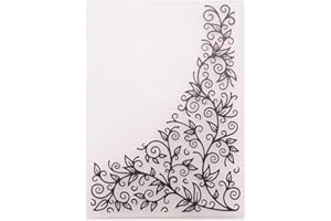 LZBRDY 4.1 by 5.8 Inches Flower Leaves Plastic Template Embossing Folders for Scrapbooking Card Making Christmas Embossing Folders