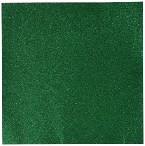 Best Creation Glitter Cardstock 12-Inch by 12-Inch, Green