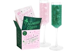 xo, Fetti x Art of Sucre Pink Green Cotton Candy Glitter Drink Bombs - 4 pc, Edible Glitter | Wizard, Magical Birthday Decorations, Kids Party Setting, Girls Spellbound Decor