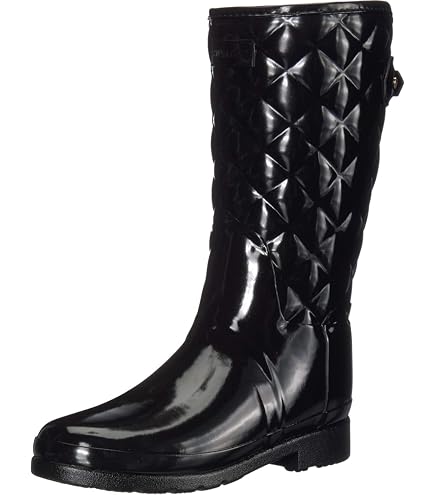 Amazon.com | Hunter Women's Refined Chelsea Quilted Gloss Rain