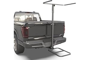 Upgraded Dual Kayak Rack for RV, Truck, SUV – Hitch Mount Vertical Storage Solution – Holds Kayaks Up to 12 Feet