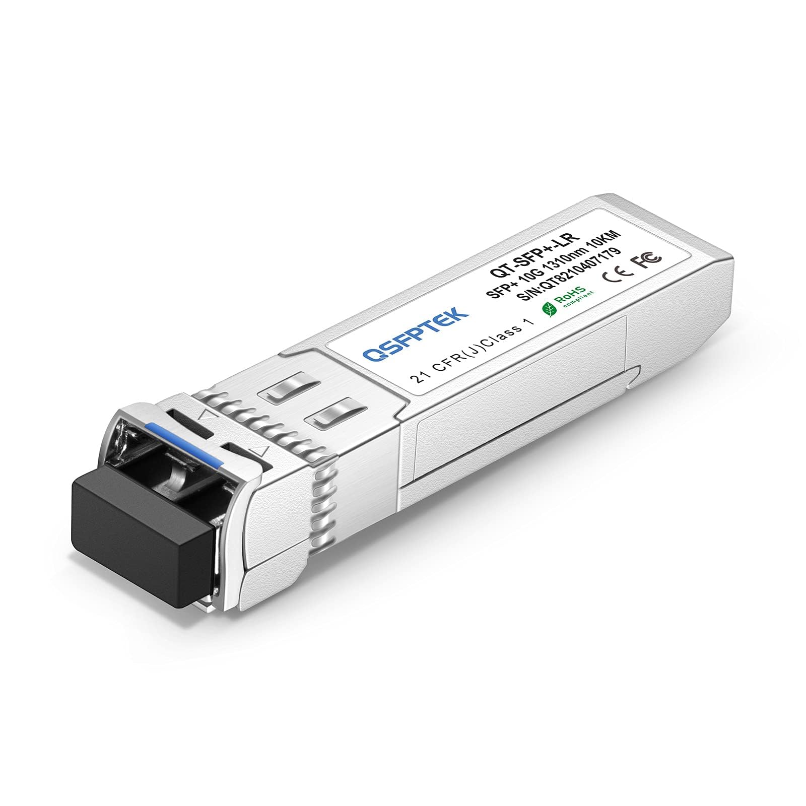 QSFPTEK 10GBASE-LR SFP+ 10km Module 10G SFP+ Transceiver 1310nm DDM Single-Mode LC SFP+ Transceiver for Arista SFP-10G-LR, Netgear, D-Link, Supermicro, Mikrotik
