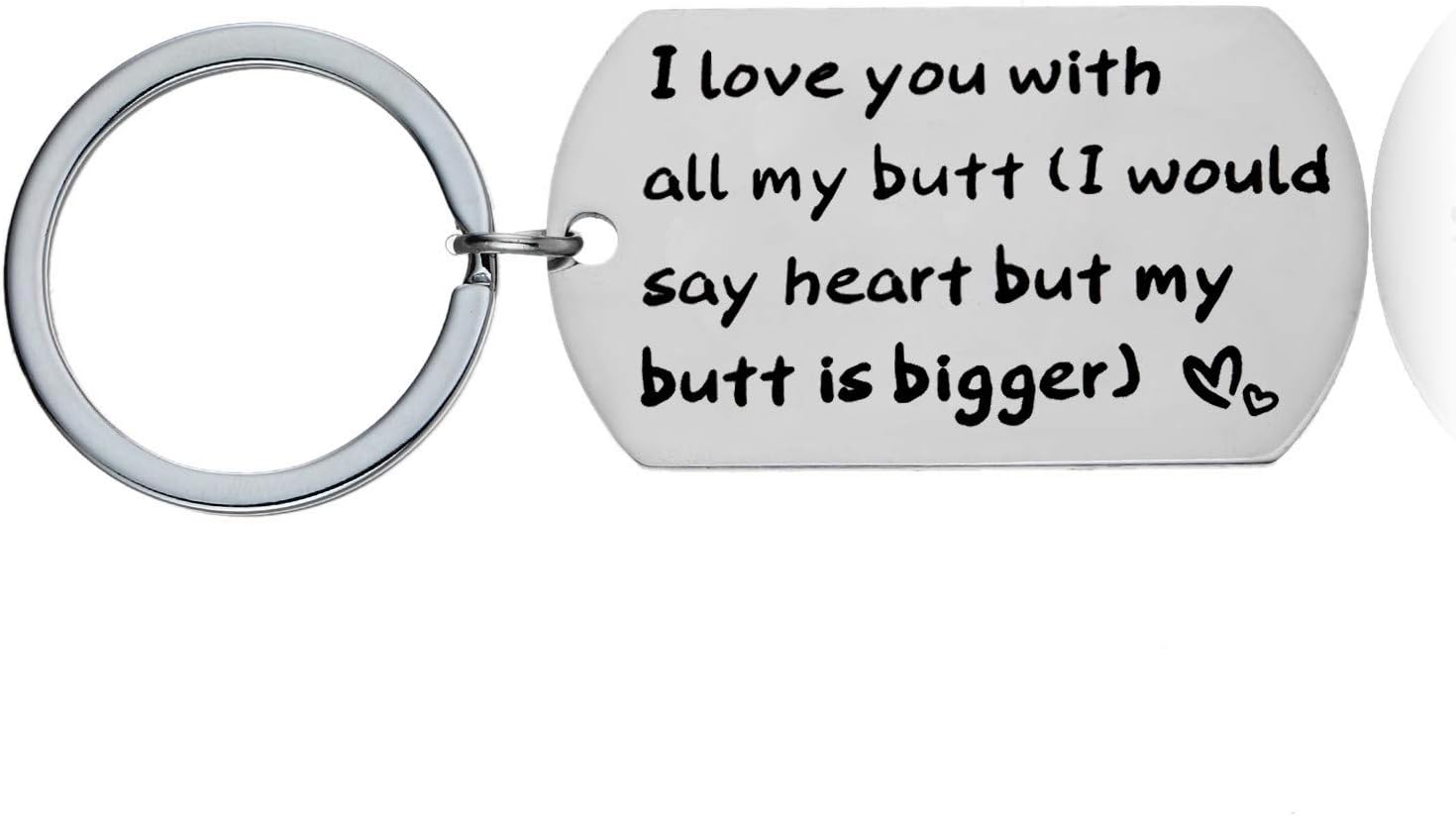 Funny Gifts for Boyfriend Husband Personalized Dog Tag Pendant Necklace Naughty Words Keychain Gift for Men