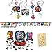 Power Rangers Ninja Steel Birthday Decorations Party Supplies Pack | Paper Straws, Hanging Swirls, Table Decorating Kit With Centerpieces, Confetti, and Jumbo Happy Birthday Add-an-Age Banner