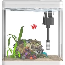 Amazon.com : Vimvins 2 Gallon Betta Fish Tank Starter Kit, Self ...