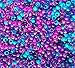 Dark Berry Blue & Purple Mix Pony Beads, Made in USA, 6 x 9mm, Plastic Craft Beads for Banners, Concert Festival Bracelets, Necklaces, Key Chains & Jewelry, Arts & Crafts, Bulk 1000 Beads