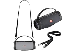 Ferbao Protective Case Cover for JBL Charge 4 / Charge Essential 2 Speaker,Silicone Carrying Case with Shoulder Strap for JBL Charge ES 2/Charge 4(Black)