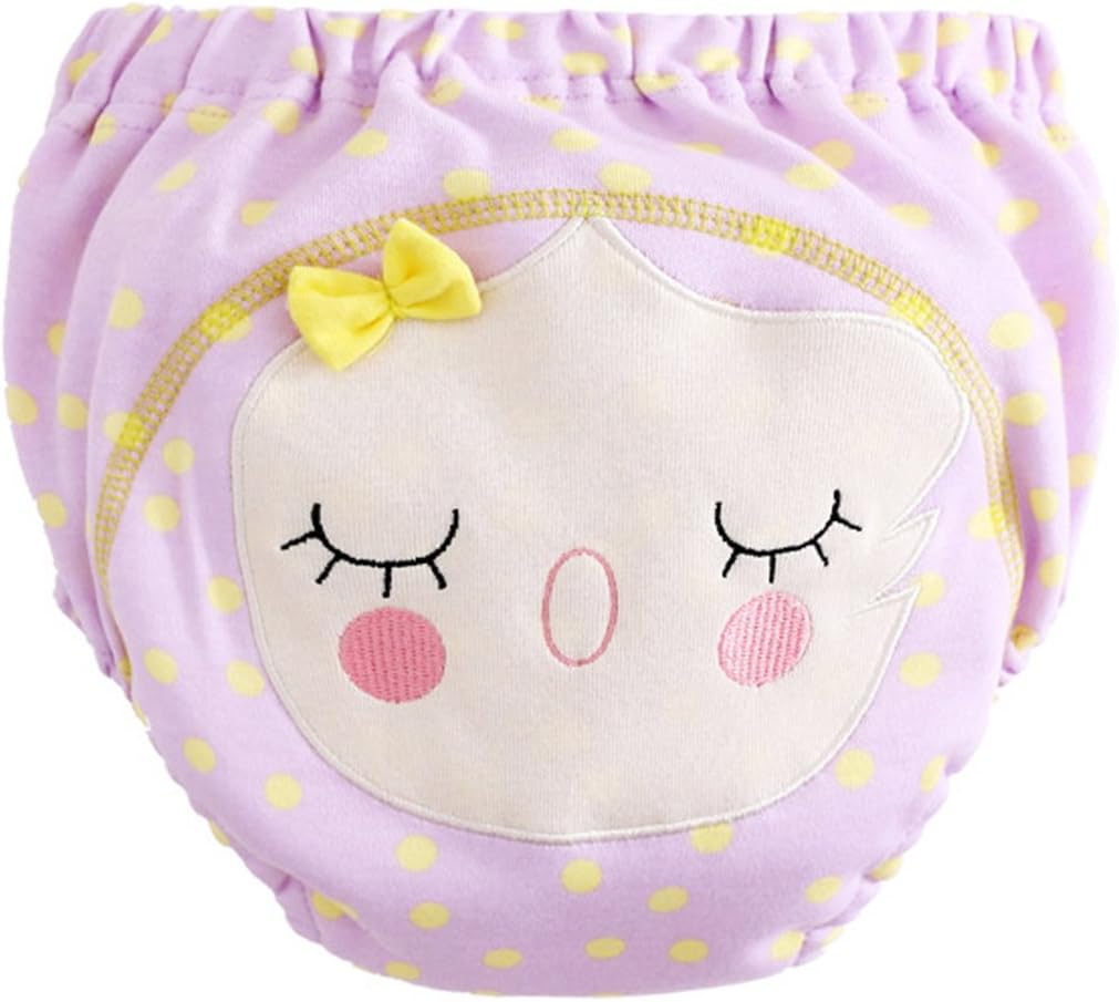 FYDRISE Baby Girls' Cotton Training Underpants 4 Absorbent Layers Assorted Animals 6-36 Months