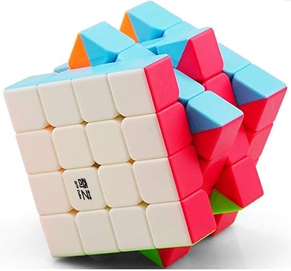 AGAMI QIYI QIYUAN S 4x4 Stickerless Rubiks High Speed Rubix Cube 3D Puzzle