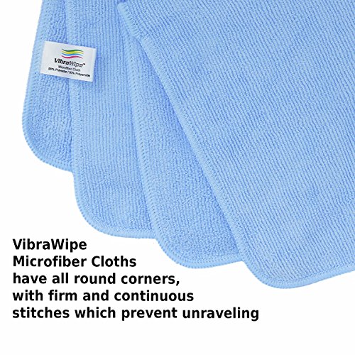 2 VibraWipe+Microfiber+8+Pieces+ABSORBENT+STREAK+FREE
