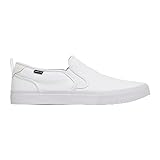 Oakley Men's Banks Slip-On Canvas Sneaker, White, 8.5