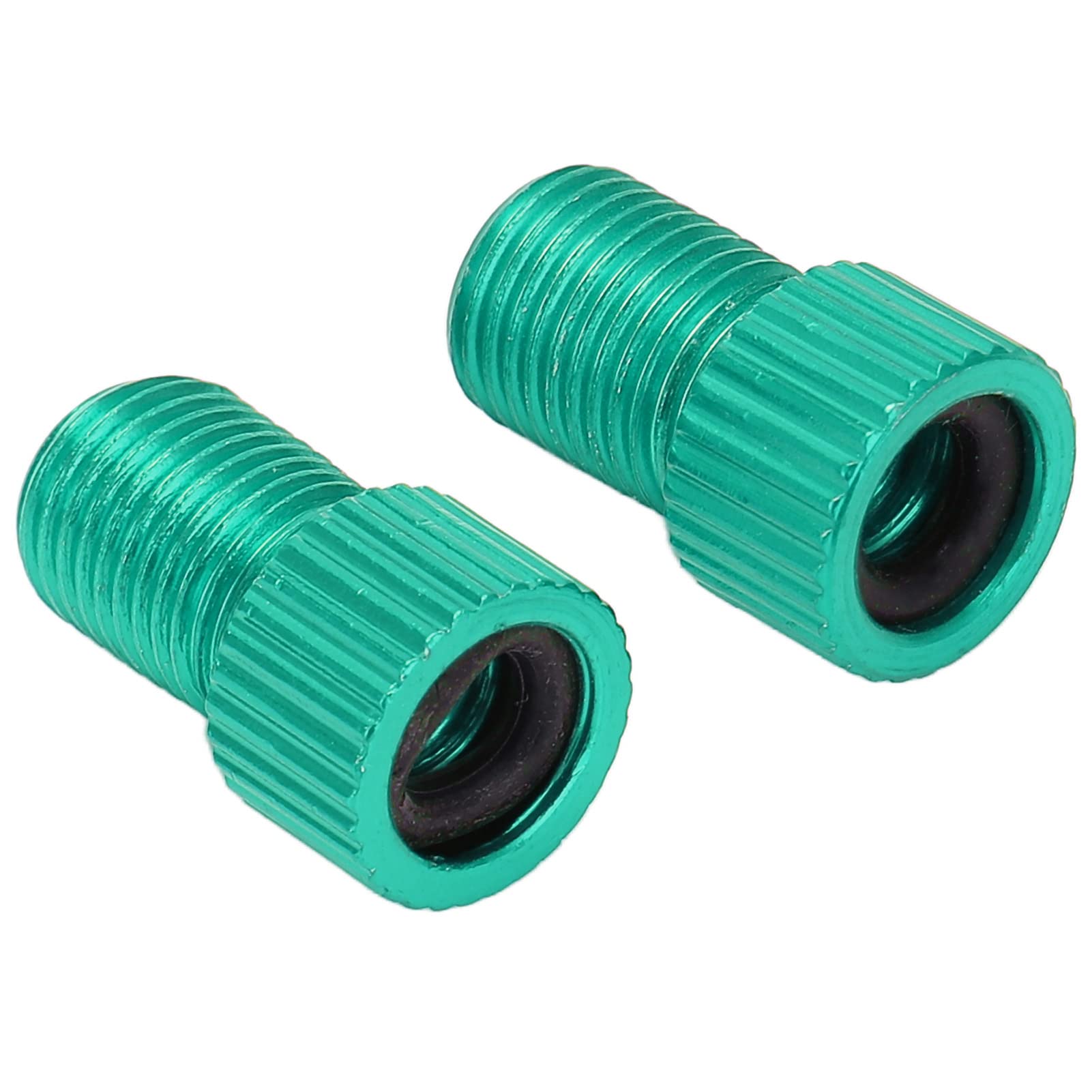 2PCS Presta Valve Adaptors, Convert Presta to Schrader,Convert Presta to Schrader Adapter for Bike,Presta to Schrader Bicycle Valve Converter Wearproof Mountain Bike Pump Adapter(green)