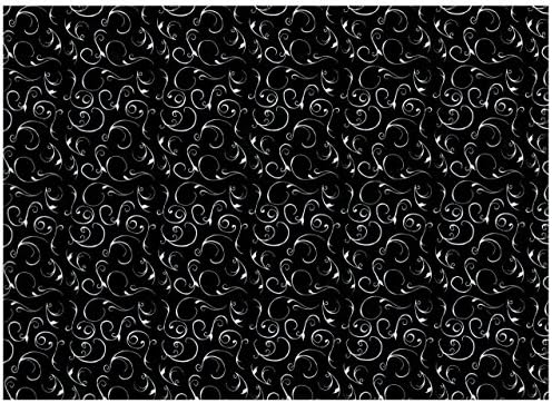 Interior Place 264 Silhouette Swirl Contact Paper, White Black