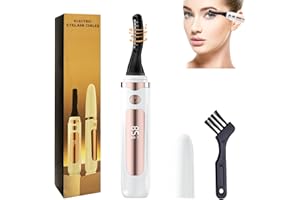 ECHTUR 2025 Heated Eyelash Curler-USB Rechargeable Electric Eyelash Curler- Eyelash Curlers Heated 4 Temperature Modes Fast Heat Up Within 5s - 24 Hours Long Lasting- with Led Display for Women Girls (White)