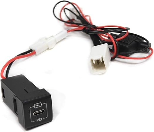 Amazon トヨタ車系用 増設 カーチャージャー Pd対応 100w 車載充電器 Usb C Usb Typec タイプc パワーデリバリー 急速充電 Pd3 0 スイッチホールカバー 埋め込み用 簡単ポン付け ヤリス 車 バイク 車 バイク