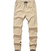 ZooYung Boys Hiking Joggers Pants Outdoor Youth Quick Dry Lightweight Athletic with Zipper Pockets
