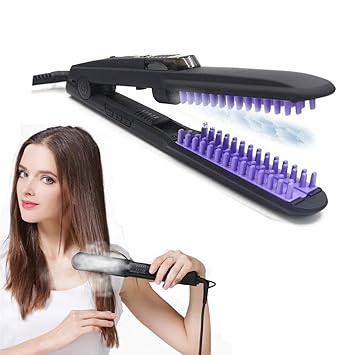 Amazon Com Steam Hair Straightener Comb Brush With Spray Ceramic