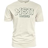Blue 84 NCAA Unisex-Adult NCAA Officially Licensed T-Shirt Ivory Dyed Ringspun Vintage