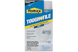 Homax 41072031530 Tough As Tile Tub, Sink, and Tile Refinishing Kit, Aerosol, White, 32 oz
