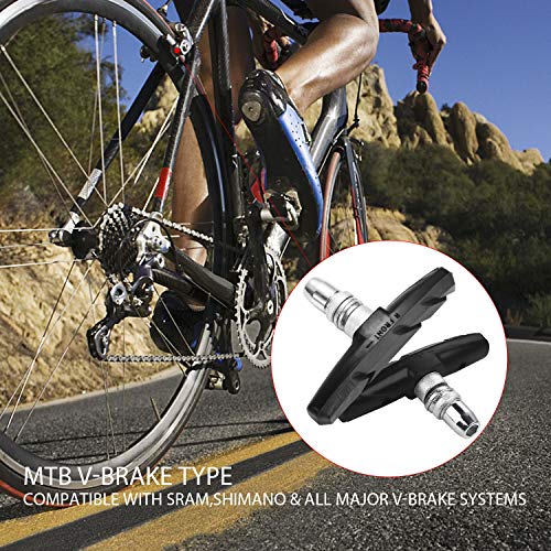 image for BASEEING Bike Brake Pads Brake Kit Brake Shoes Pads Cable Guide Protec