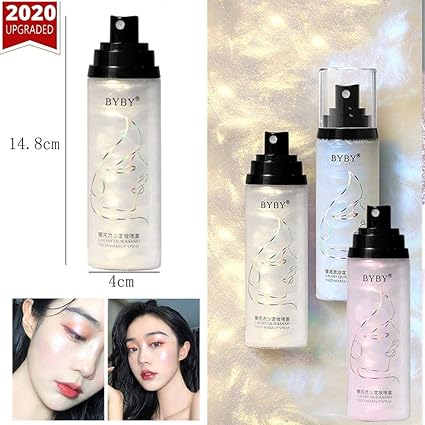 Amazon Com Hilyo Mist Fix Make Up Setting Spray Fashion Face Makeup Setting Finishing Spray All Day Glitter Long Lasting Moisturizing Fixing Mist Spray Refreshing Facial Mist Setting Spray 100ml B