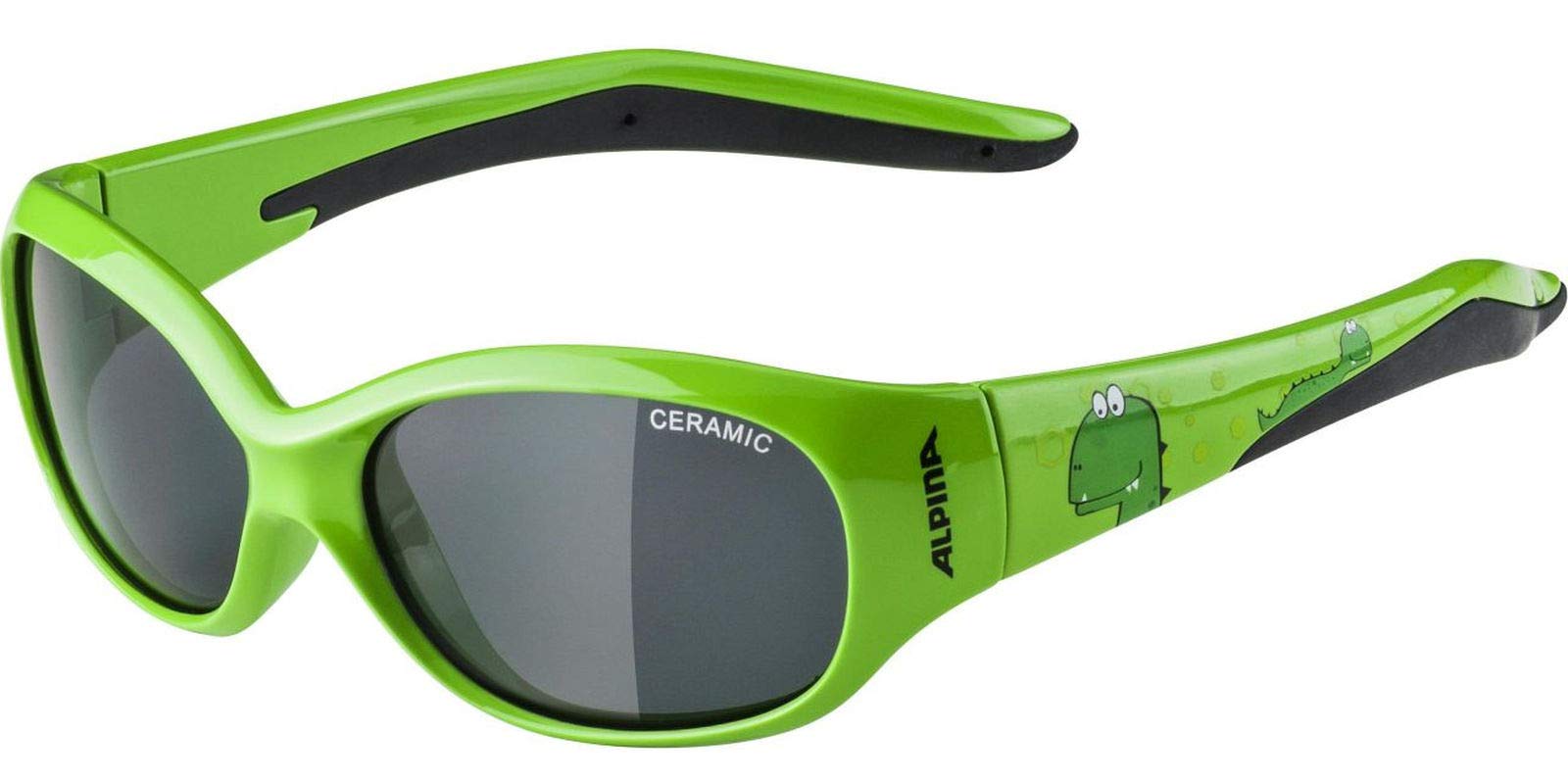 ALPINA Unisex - Children, FLEXXY KIDS sunglasses, green, One Size