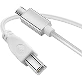 YACSEJAO Micro USB to Printer Cable, 1M/3.3FT | USB Type B to USB Micro, USB 2.0, For MIDI Piano, For Electronic Drum, For Hard Disk, Data Charge Cable