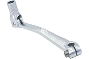 PPR PIT PRO RACING CNC Aluminum Gear Shifter Lever, Foldable Gear Shift Lever Fit for 50cc 110cc 250cc CRF50 XR50 XR CRF Dirt Pit Monkey Bike Motorcycle ATV Quad Accessory (Silver)
