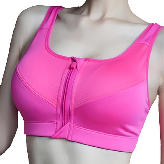APIKA Sports Bra Front Opening Zipper Front High Impact