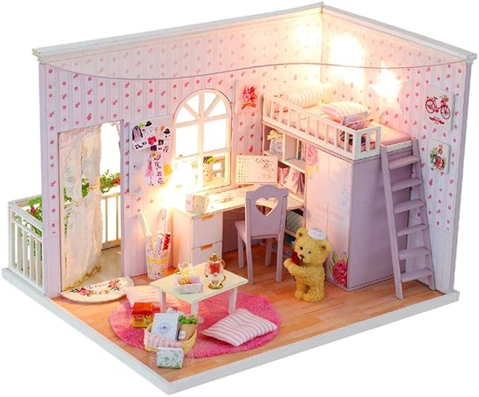 dormitorio casa de muñecas