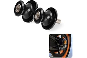 PSLER 8MM M8*1.5 Universal Motorcycle Swing arm Sliders Spools CNC Swing Arm Stand Screw for Z650 Z800 Z900 Z1000 CBR1000RR CBR 250R CBR 600RR GSXR750 GSXR1000 S1000RR (Black)