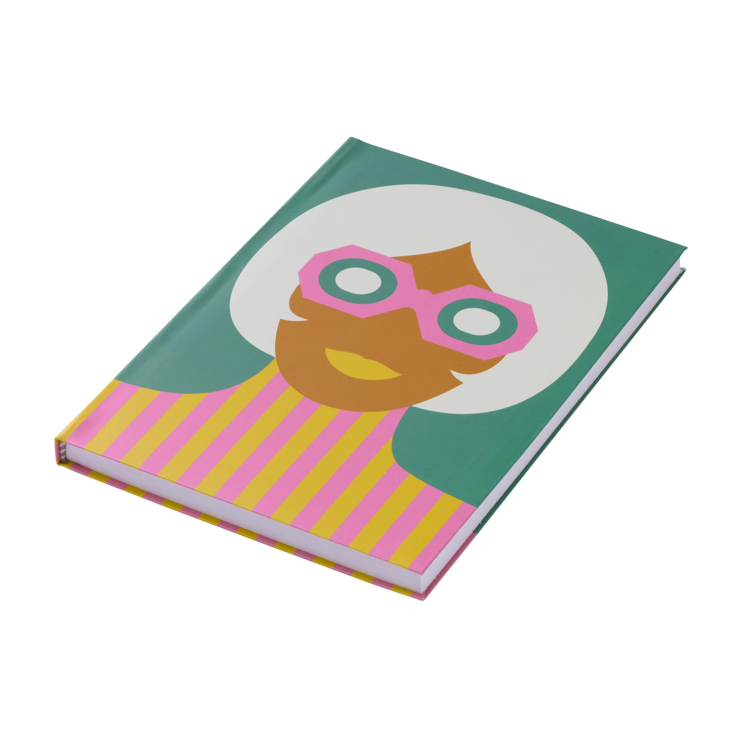 PdiPigna Olimpia Zagnoli Green Midsized Lined Notebook