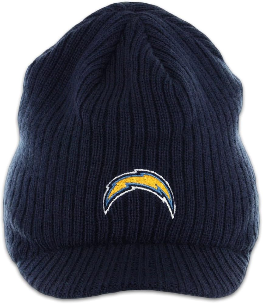 Reebok Official NFL San Diego Chargers Visor Knit Cap