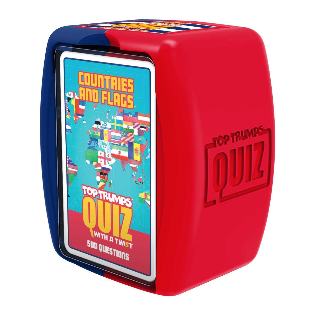 Top Trumps Countries and Flags Quiz Game, 500 questions to test your knowledge and memory on countries, continents, cultures and flags, educational gift for ages 8 plus