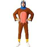 EraSpooky Turkey Costume for Adults Thanksgiving Party Outfit Funny Animal Costume