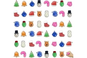 Pinkiwine 48 PCS Christmas Mini Squeeze Balls Squishy Toys Squishies for Kids Boys Girls Christmas Stocking Stuffers Party Favors Gifts