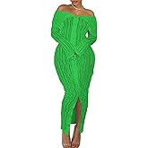 Sexy Button Down Dresses for Women Date Night Off Shoulder See Through Mesh Ruffle Bodycon Maxi Dress