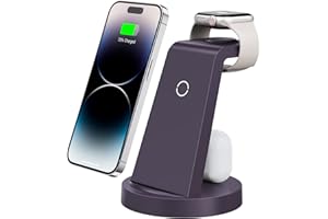 ANLMZ 3 in 1 Charging Station for iPhone - Wireless Charger for Apple Products Multiple Devices - Charging Dock Stand for AirPods (for iPhone 15 14 13 pro 12 11 X Max)