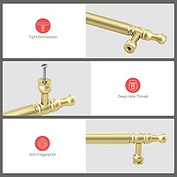 homdiy 10 Pack Matte Gold Cabinet Pulls Kitchen