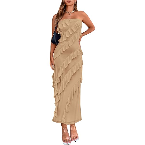 Amazon.com: HGps8w Women's Layered Chiffon Cocktail Dress