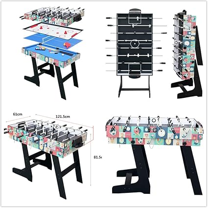 HLC - Mesa multijuegos 4 en 1, mesa de billar, tenis de mesa ...