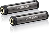 SEBSON 3.5mm Female to Female AUX Coupler 2 Pack Stereo Jack view 1