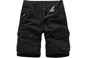 Basoteeuo Mens Cargo Shorts Casual Lightweight with Multi Pockets Summer Outdoor Work CargoShorts