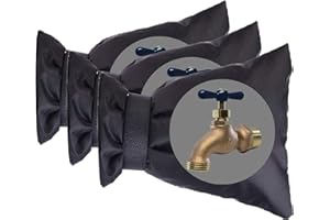 Jashem Outdoor Faucet Covers for Winter 3 Packs Hose Bib Protector Spout Cover,Garden Faucet Socks, Outside Spigot Pipe Freeze Protection Cover,Insulated Tap Pouch (Small)