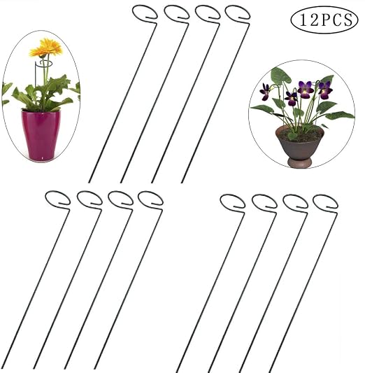 LIDEBLUE - Juego de 4 estacas de Soporte para Plantas, Soporte ...
