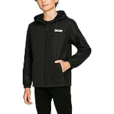 DKNY Boys Fleece Jacket - Water and Wind Resistant Polar Fleece Lined Boys Windbreaker Jacket - Cozy Outerwear Kids Jackets